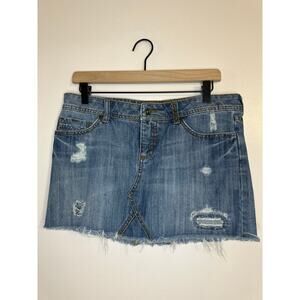 Vintage Y2K Womens Billabong Low Rise Denim Micro Mini Studded Bratz Juniors 9